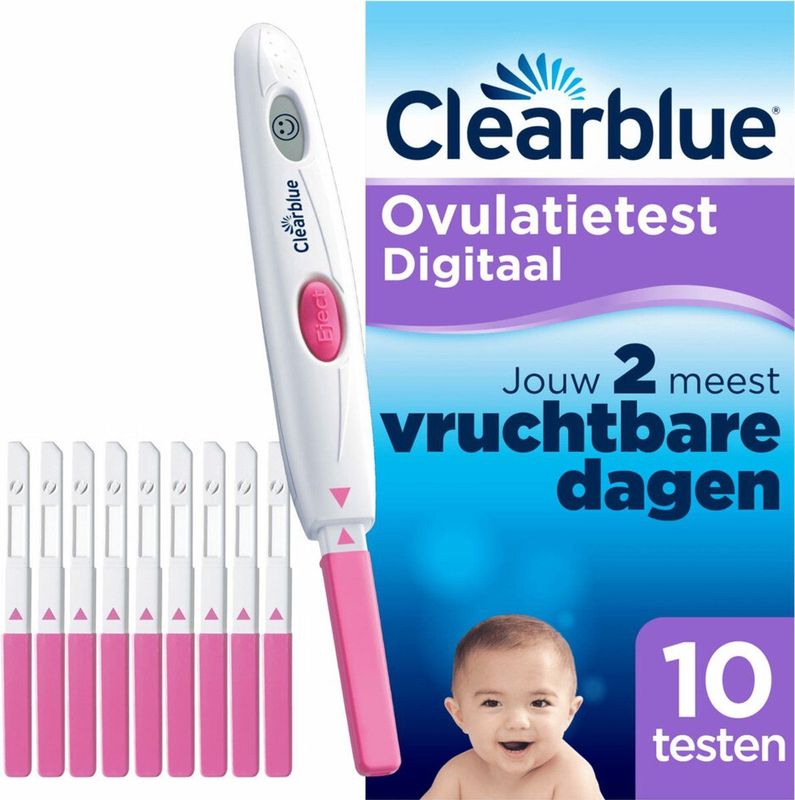 Clearblue Ovulatietestset Digitaal, Bewezen Dat Het Helpt Om Zwanger Te Worden, 10 Testen
