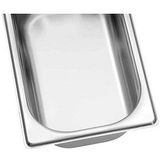 Bartscher - A124065 - GN Bak - Zilver - Inhoud 1,8L - Materiaal CNS 18/10 - Gastronomorm 1/4