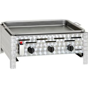 Combi-Tafelbraadgrill - Gas - 3-Pits - Bartscher 1062203 - Horeca & Professioneel