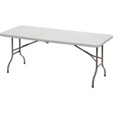 Inklapbare tafel DeLuxe - Wit - 183x76(h)74cm