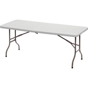 Inklapbare tafel DeLuxe - Wit - 183x76(h)74cm