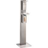 Hygiënezuil - Desinfectiedispenser - Roestvrijstaal - Set met Lekbak en Handschoendispenser