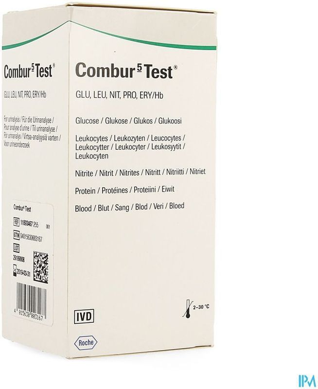 Zelftesten - Teststrookjes - Urine - Leucocyten, Nitriet, Eiwit, Glucose, Bloed