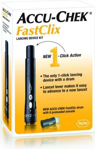 Accu-Chek - Fastclix - Prikapparaat - Inclusief 6 Lancetten