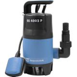 Güde 94630 - GS4002P - Dompelpomp voor afvalwater - Met vlotterschakelaar - 400 W - 7500 l/h Maximale opvoerhoogte 5 m [Energieklasse A], blauw/zwart