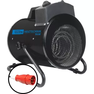 UISERBT Keramische ventilatorkachel 2000 W, elektrische verwarming met oververhittingsbeveiliging, 2 Warmtestanden, voor bouwplaats Huis Werkplaats Appartement Garage