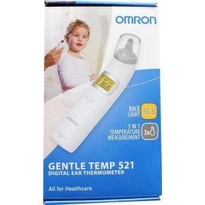 OMRON Gentle Temp 521 Oorthermometer - Koortsthermometer - Digitale Thermometer – Temperatuurmeter – oor thermometer voor Volwassenen, Kinderen en Baby's