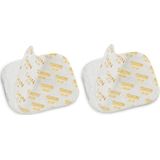 OMRON HeatTens Hydrogel Pads – Pads voor Elektrodentherapie Tens Apparaat - Elektroden Pads - Gel Pads - Tens Pads - 4 Stuks