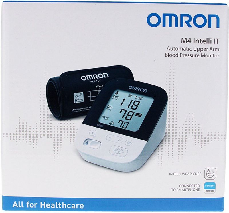 Omron M4 Intelli IT - Bovenarm bloeddrukmeter - Omtrek manchet: 22-42 cm