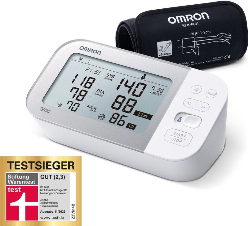 OMRON - X7 Smart - Bloeddrukmeter - Bovenarm - Bluetooth - AFib Detectie