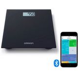 OMRON HN300T2 Intelli IT Personenweegschaal - Slimme Weegschaal met BMI meeting - Smart Scale - met Mobiele App – Zwart