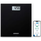 OMRON HN300T2 Intelli IT Personenweegschaal - Slimme Weegschaal met BMI meeting - Smart Scale - met Mobiele App – Zwart