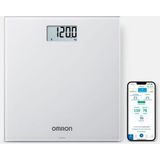 OMRON HN300T2 Intelli IT Personenweegschaal - Slimme Weegschaal met BMI meeting - Smart Scale - met Mobiele App - Grijs