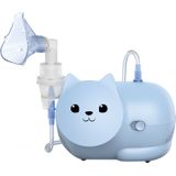 Omron NE-C303K-KDEO Nami Cat - kindvriendelijke compressor-vernevelaar voor de thuisbehandeling van hoest, verkoudheid, bronchitis, astma, en meer,blauw