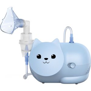 OMRON Nami Cat Vernevelaar - Stoom Inhalator - Aerosoltoestel – Helpt bij verkoudheid, astma bronchitis, allergieën, verkoudheid en hoest, in de Luchtwegen - Inhalatieappraat – Vernevelaar Inhalator – met Masker voor Volwassenen & masker Kinderen