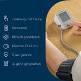 OMRON - X2+ Connect - Bovenarm Bloeddrukmeter - Met Bluetooth - Universele Brede Manchet 22–42 cm