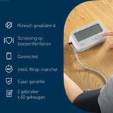 OMRON X4 Connect - Bovenarm Bloeddrukmeter - AFib-detectie - Bluetooth-verbinding - Intelli Wrap-manchet 22–42 cm