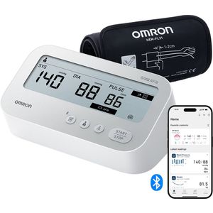 OMRON X4 Connect - Bovenarm Bloeddrukmeter - AFib-detectie - Bluetooth-verbinding - Intelli Wrap-manchet 22–42 cm