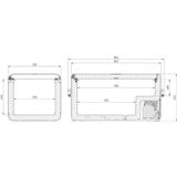Dometic CFX3 100 Koelbox - 99L - 12/24/230V - Zwart/Grijs