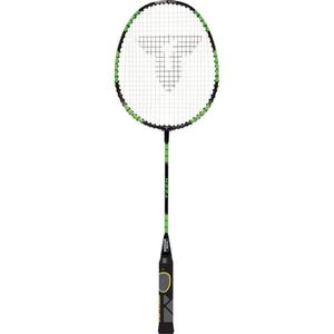 Talbot Torro ELI Teen, 419614, badmintonracket, verkorte lengte 63 cm, leergreep, iso-hoofd, ideaal voor schoolsport en training, zwart-geel-groen,
