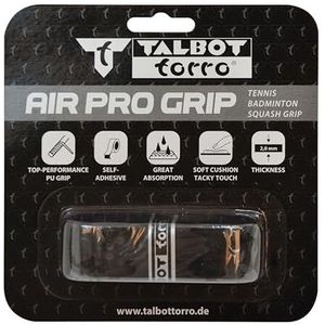 Talbot Torro Air Pro Grip, basisgreepband van PU, voor badminton, squash, tennisracket, 115 x 2,5 cm, dikte 2,0 mm, in enkele blister, 449162