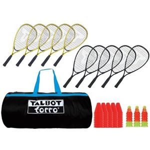 Talbot-Torro Speed-Badminton 490100 Schoolset, set voor 10 spelers, in sporttas