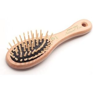 Fripac-Medis Esdoorn natuurlijke lijnborstel 6-rijige, compacte en ovale zakborstel