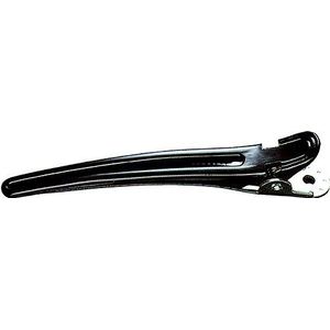 Fripac-Medis Haarclips Combi-Clips (Abteilklammern), Haarklammern zum Festklemmen und Abteilen einzelner Haarpartien, 10 Stück à 9,5 cm, schwarz