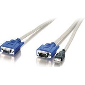 LevelOne ACC-2003 toetsenbord-video-muis (kvm) kabel Meerkleurig 1,8 m