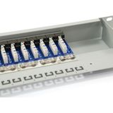 Equip Patch Panel 19 Cat.6-/Class E 16-Port, 1 U, light-grey