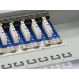 Equip Patch Panel 19 Cat.6-/Class E 16-Port, 1 U, light-grey