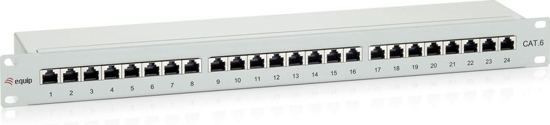 Equip - Cat 6 Patchpaneel - 24 Poorten - Afgeschermd - 19'' 1U