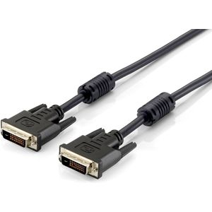 Equip 118937 DVI Digital DualLink Cable 10,0m2x24+1, M/M, black, HQ