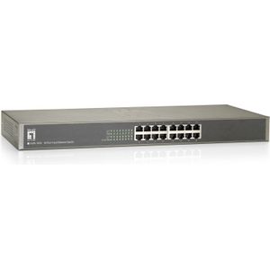 LevelOne FSW-1650 netwerk-switch Unmanaged Fast Ethernet (10/100) Grijs