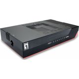 LevelOne GSW-0807 netwerk-switch Unmanaged Gigabit Ethernet (10/100/1000) Zwart, Rood