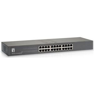 LevelOne GSW-2457 netwerk-switch Unmanaged Gigabit Ethernet (10/100/1000) Zwart