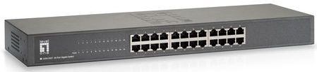 LevelOne GSW-2457 netwerk-switch Unmanaged Gigabit Ethernet (10/100/1000) Zwart