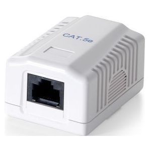Equip 235111 Surface Mounted Box 1-Port Cat.5e unshielded, white