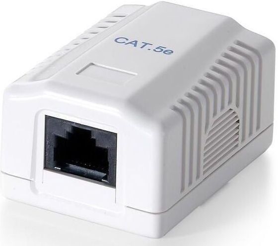 Equip 235111 Surface Mounted Box 1-Port Cat.5e unshielded, white