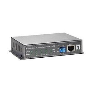 LevelOne FSW-0513 netwerk-switch Fast Ethernet (10/100) Power over Ethernet (PoE) Zwart, Grijs