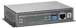 LevelOne FSW-0513 netwerk-switch Fast Ethernet (10/100) Power over Ethernet (PoE) Zwart, Grijs