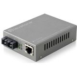 LevelOne FVS-3120 netwerk media converter 100 Mbit/s Single-mode Grijs
