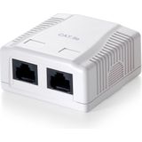 Equip 235212 Surface Mounted Box 2-Port Cat.6 unshielded, white