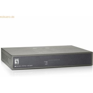 LevelOne FEP-0812 netwerk-switch Fast Ethernet (10/100) Power over Ethernet (PoE) Zwart