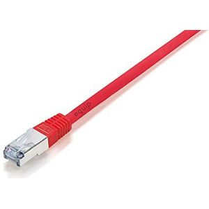Equip 205523 netwerkkabel 0,25 m Cat5e F/UTP (FTP) rood - netwerkkabel (0,25 m, Cat5e, F/UTP (FTP), RJ-45, RJ-45, Rood)