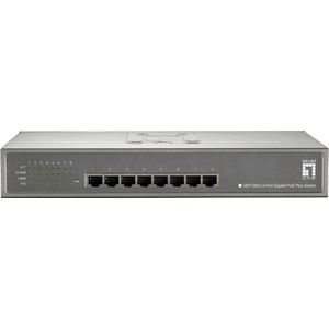 LevelOne GEP-0822 netwerk-switch Gigabit Ethernet (10/100/1000) Power over Ethernet (PoE) Grijs