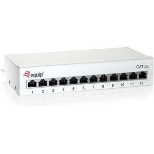 Equip - Cat 6 Patchpaneel - 12 Poorten - Afgeschermd - Staal