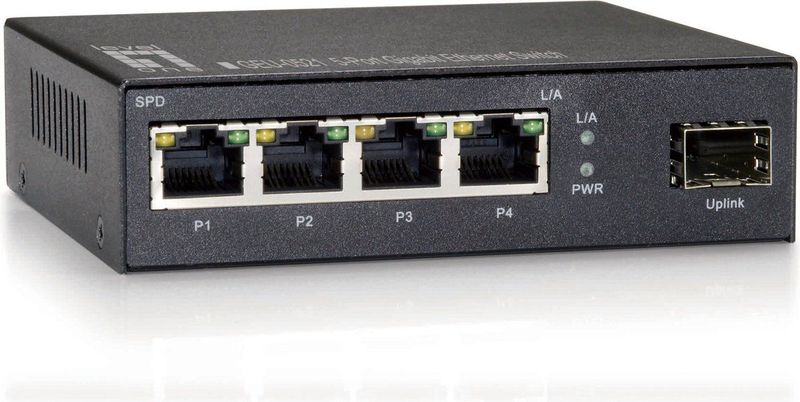 LevelOne GEU-0521 netwerk-switch Unmanaged Gigabit Ethernet (10/100/1000) Grijs