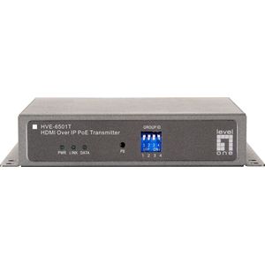 LevelOne Level One HVE-6501T: HDMI Zender, PoE, Schakeldoos