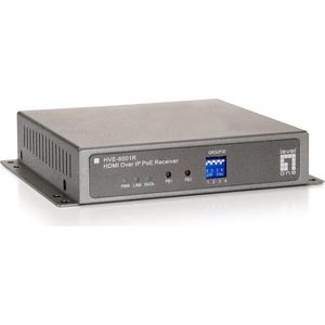 LevelOne Level One HVE-6501R: HDMI ontvanger, PoE, KVM schakelaars, Grijs
